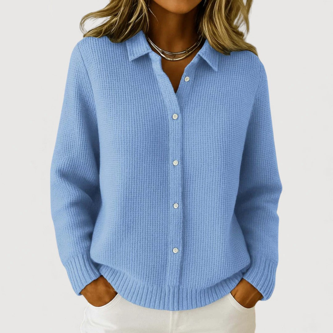 Soft Elegant Button-Up Sweater