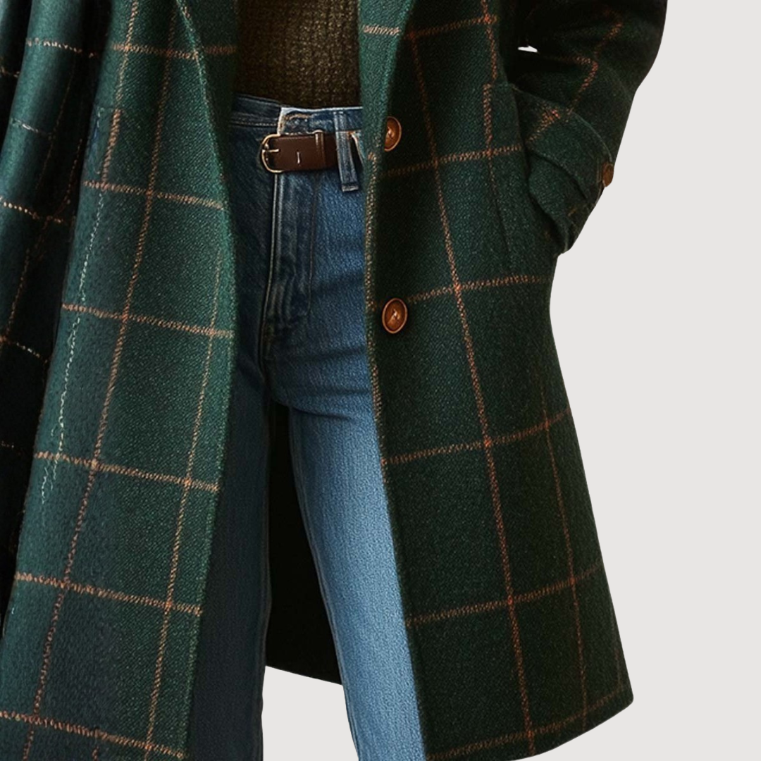 Classic Plaid Everyday Long Coat