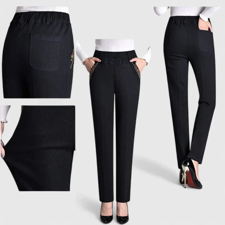 Comfort Waist Straight-Leg Everyday Pants