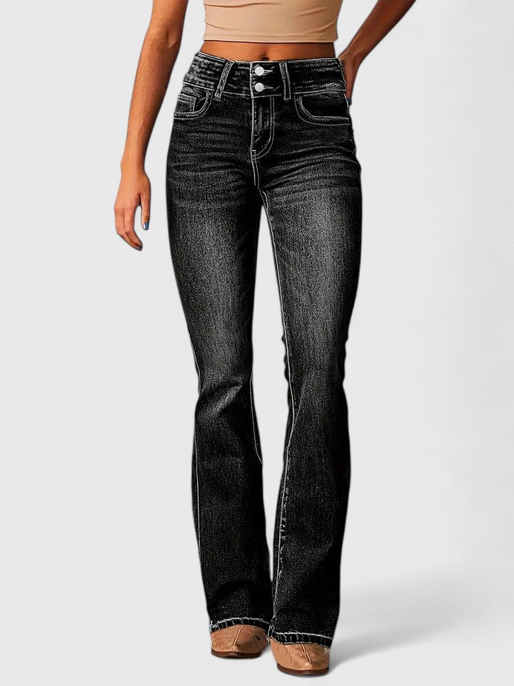 Relaxed Flared Everyday Denim Jeans