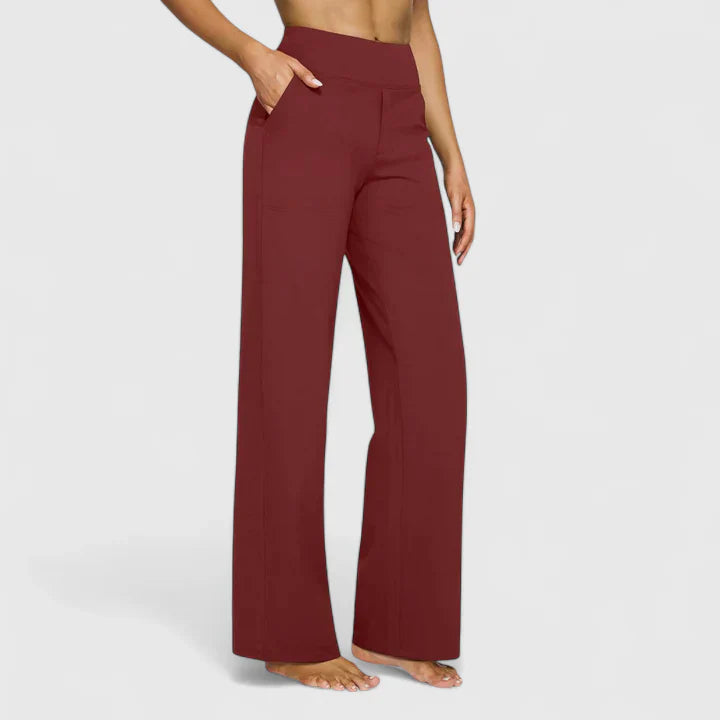 Relaxed Elegant Straight-Leg Pants