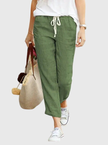 Relaxed Drawstring Everyday Casual Pants