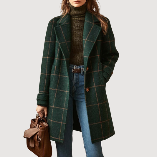 Classic Plaid Everyday Long Coat