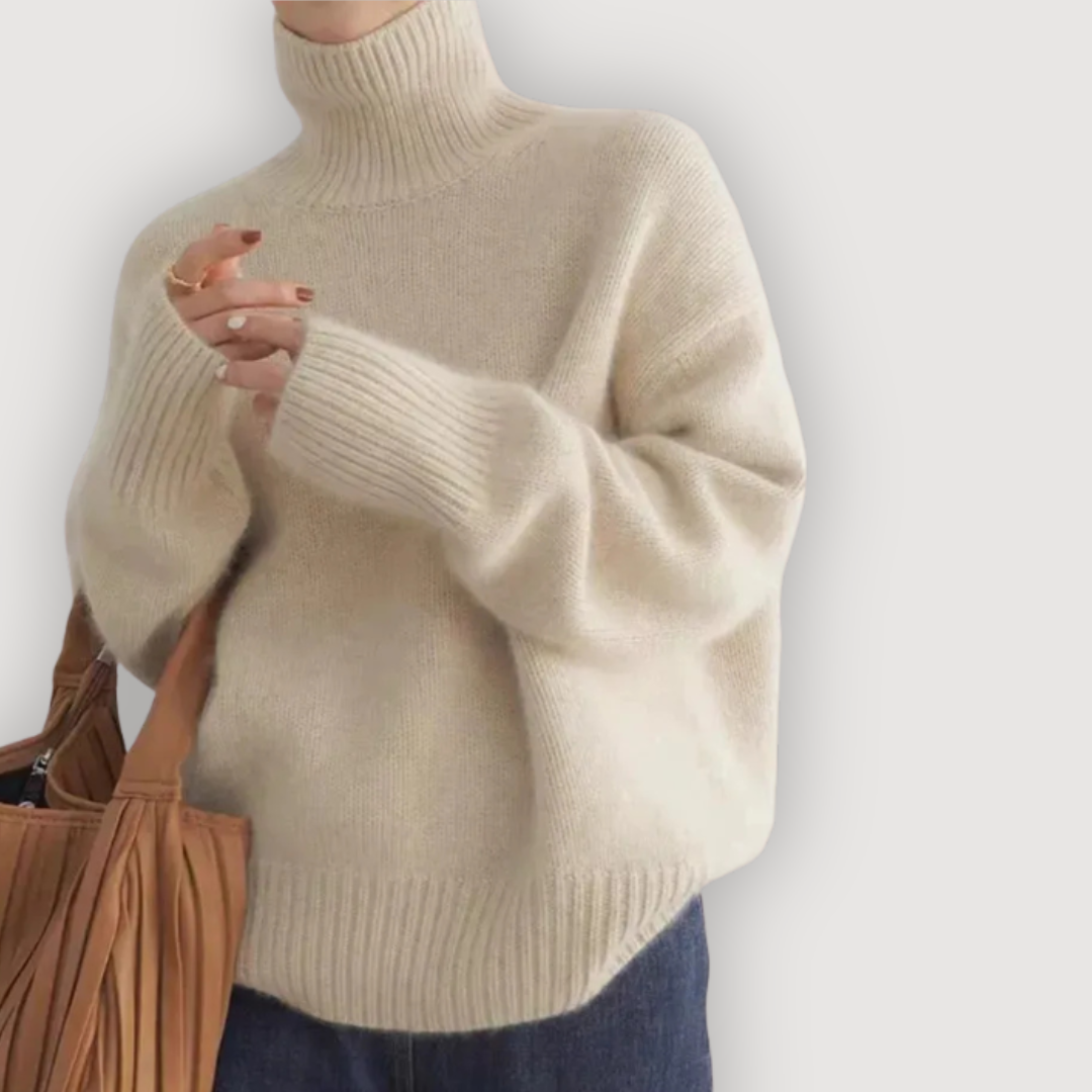 Cozy Relaxed Turtleneck Sweater