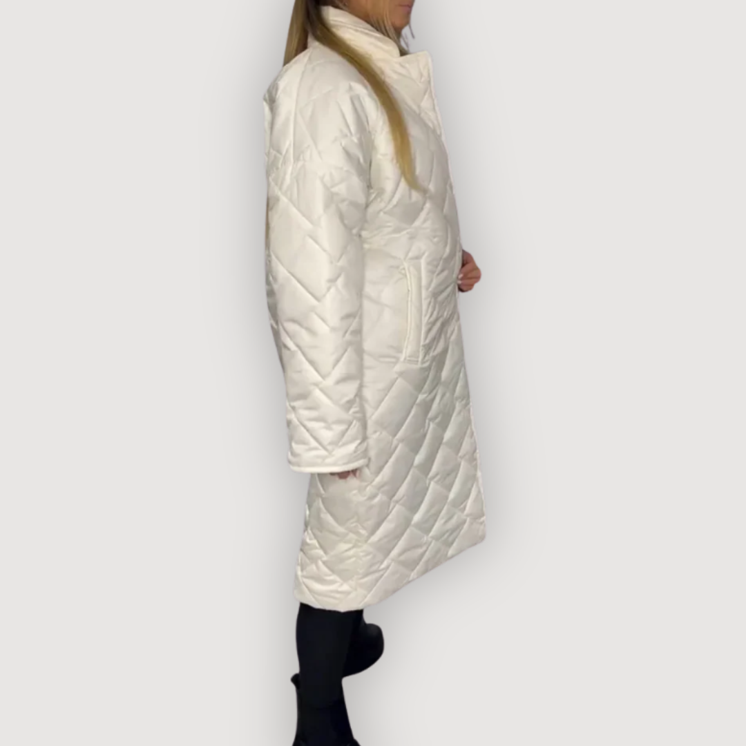 Elegant Quilted Everyday Long Coat