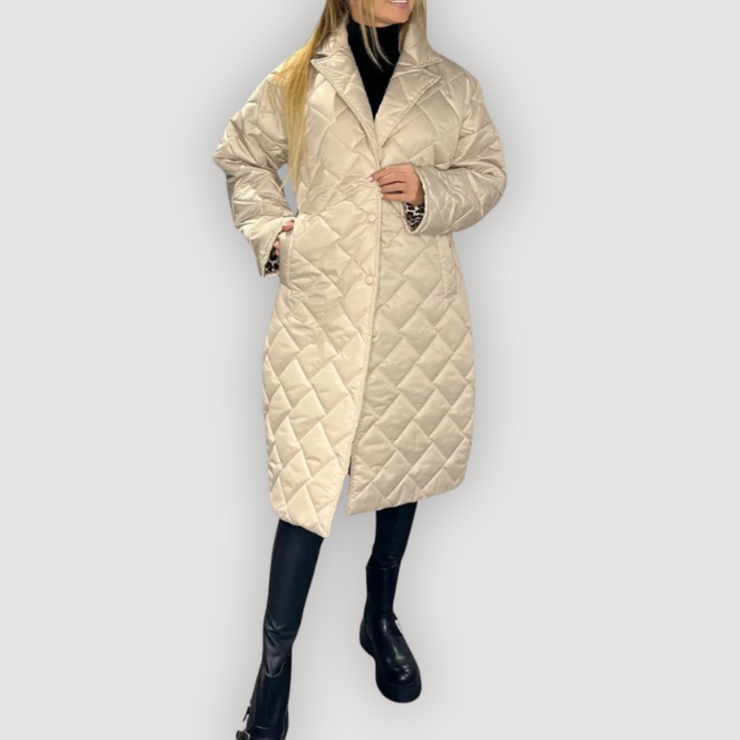 Elegant Quilted Everyday Long Coat