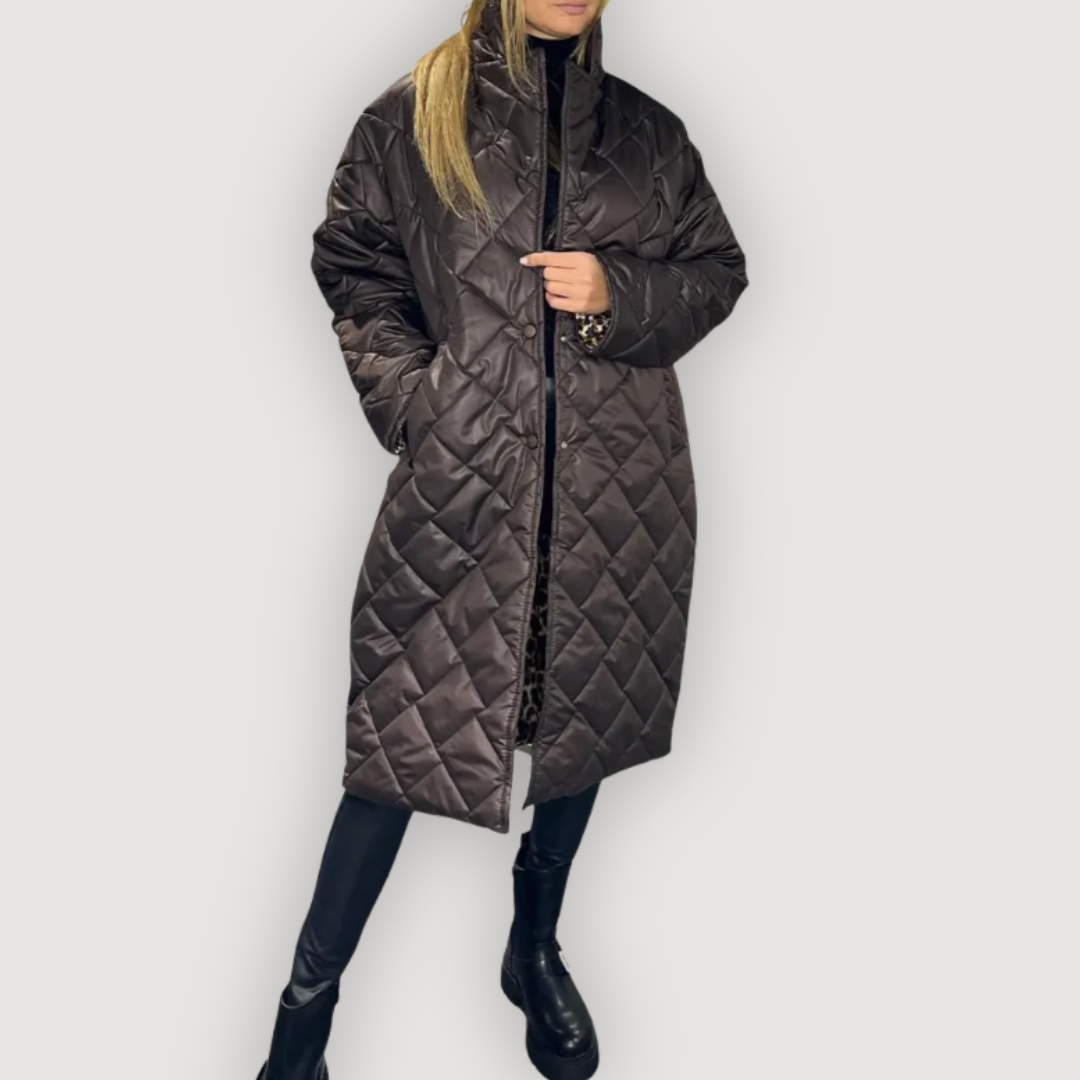 Elegant Quilted Everyday Long Coat