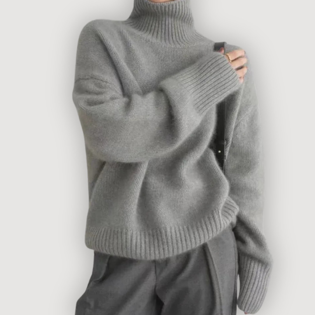 Cozy Relaxed Turtleneck Sweater