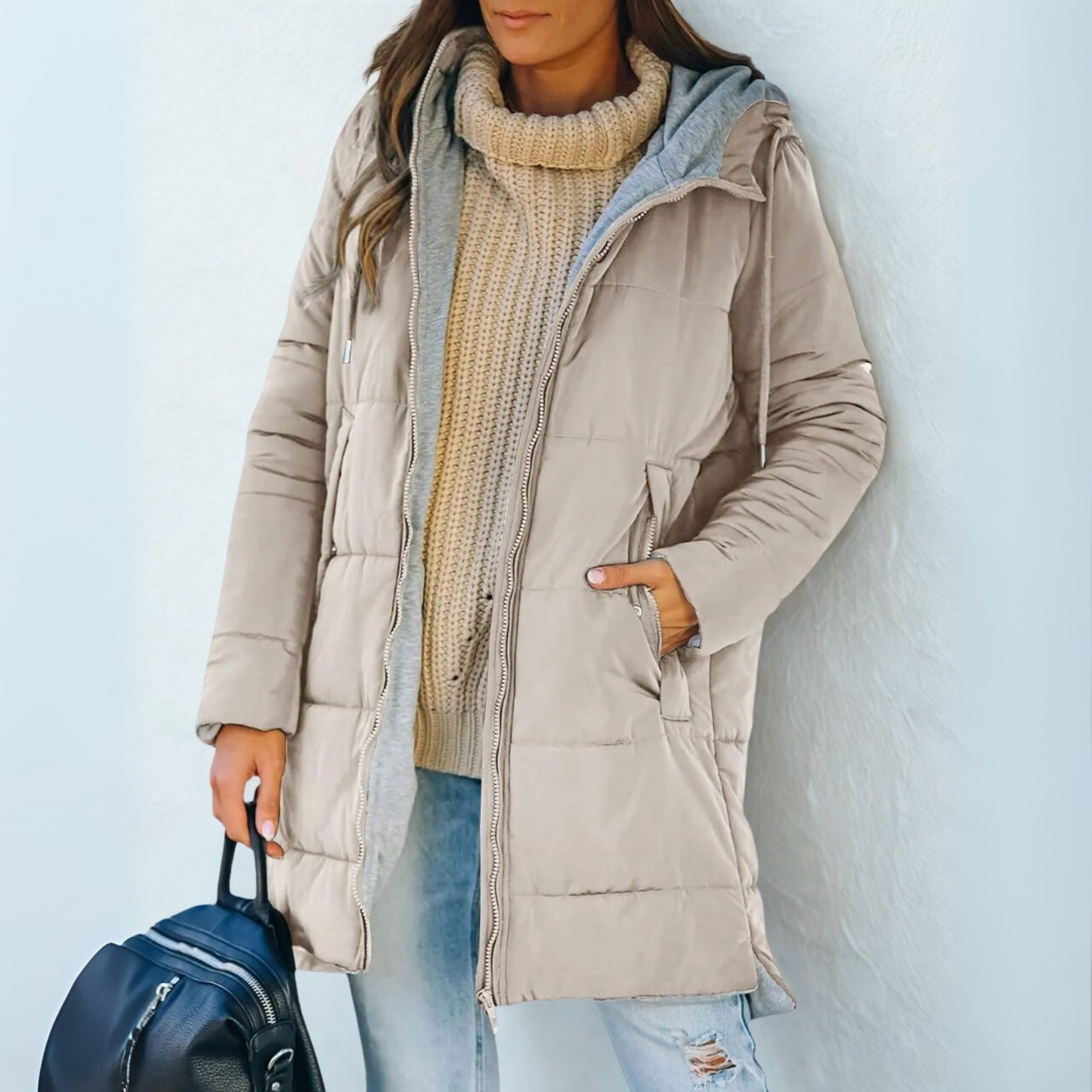 Comfortable Everyday Hooded Puffer Coat