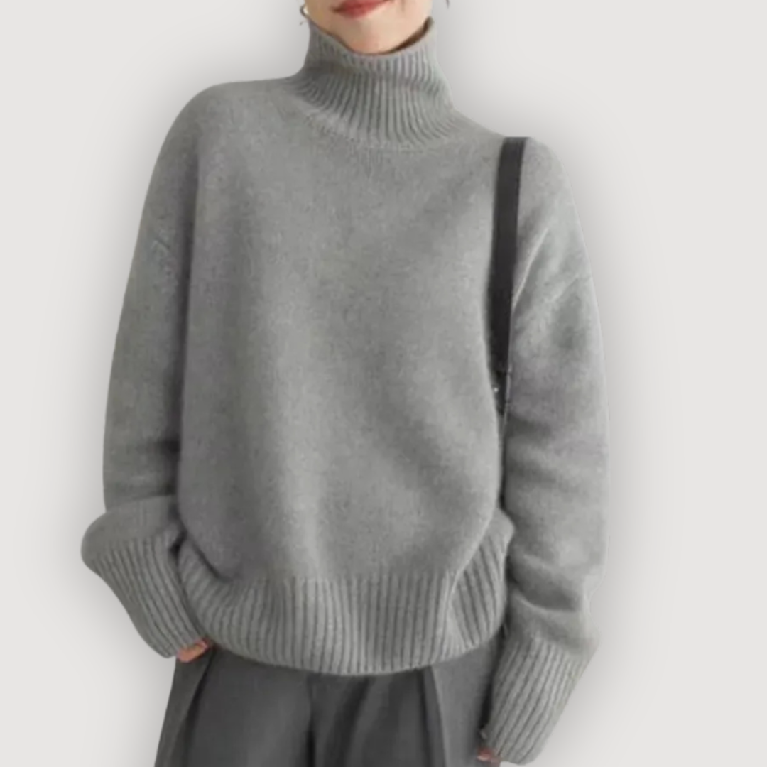 Cozy Relaxed Turtleneck Sweater