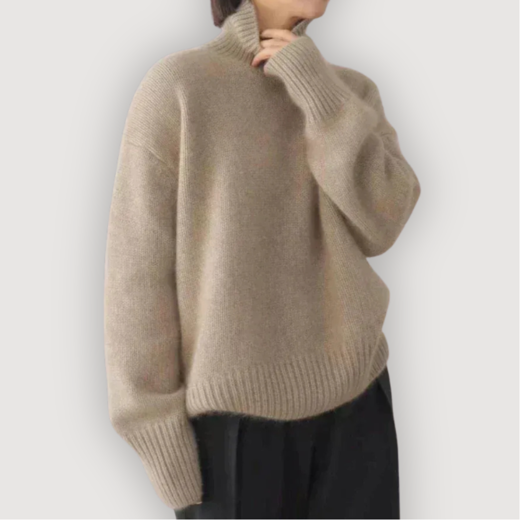 Cozy Relaxed Turtleneck Sweater