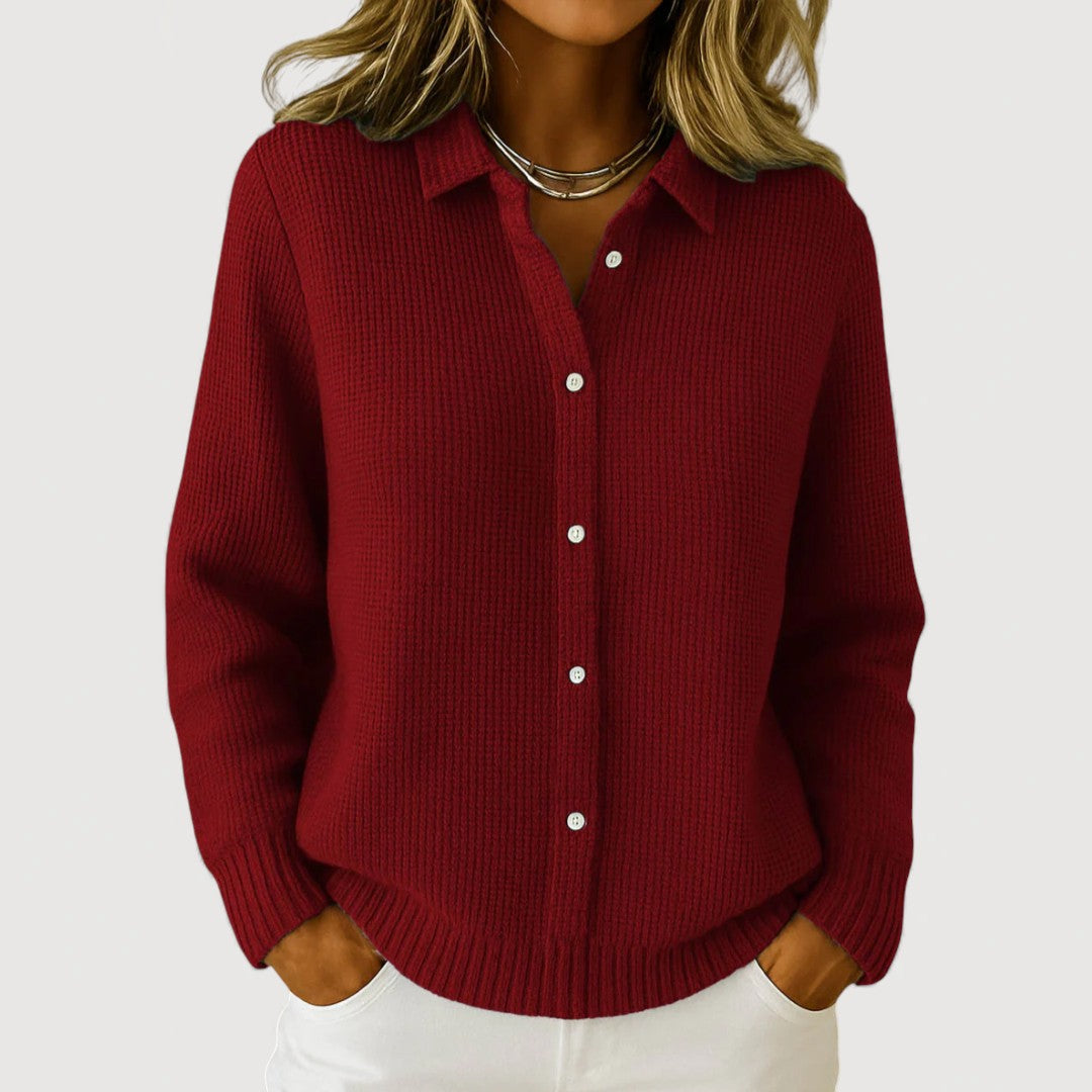 Soft Elegant Button-Up Sweater