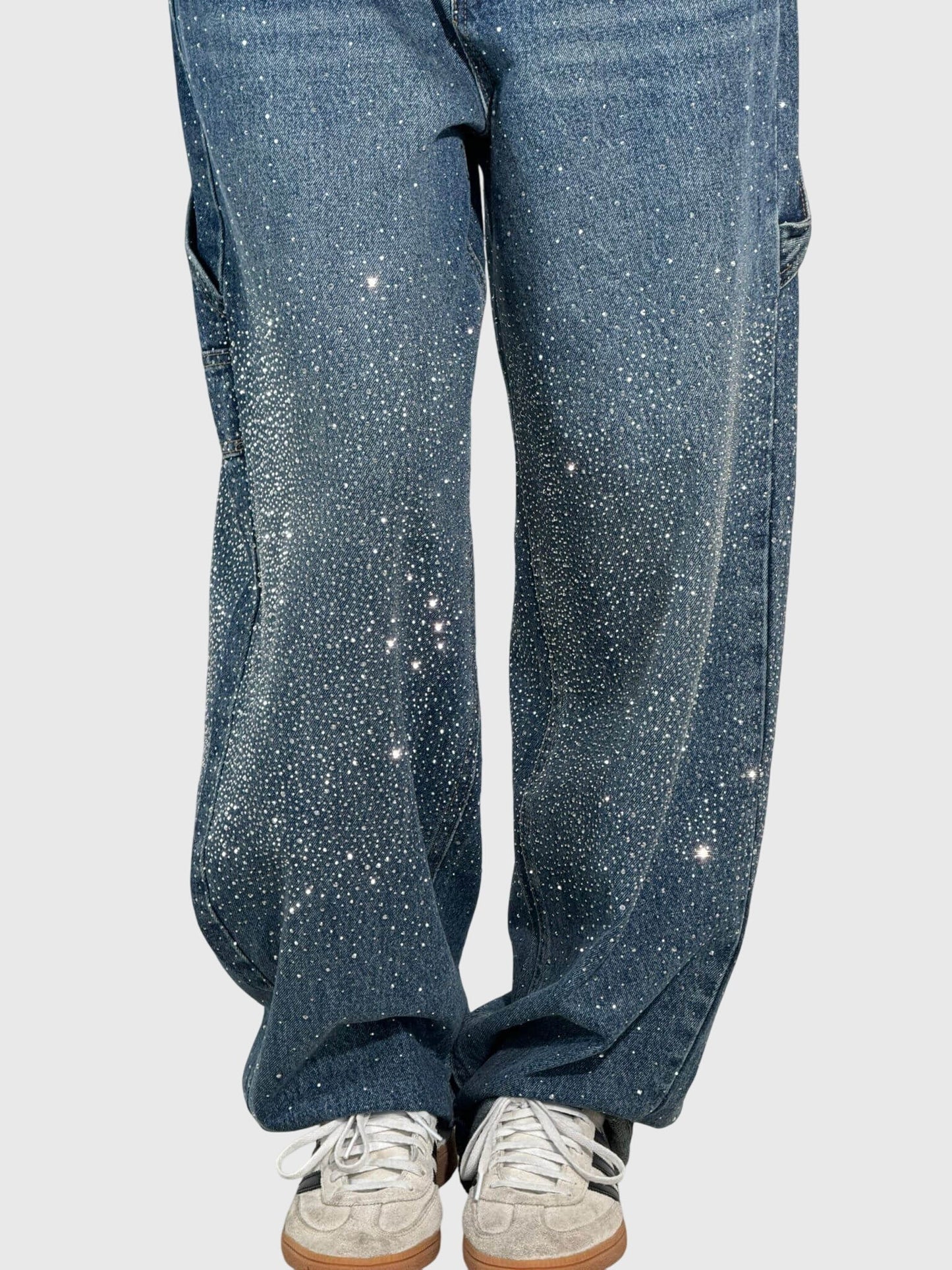 Relaxed Sparkle Detail Everyday Jeans