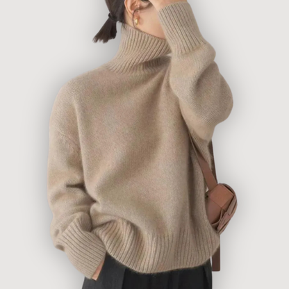 Cozy Relaxed Turtleneck Sweater