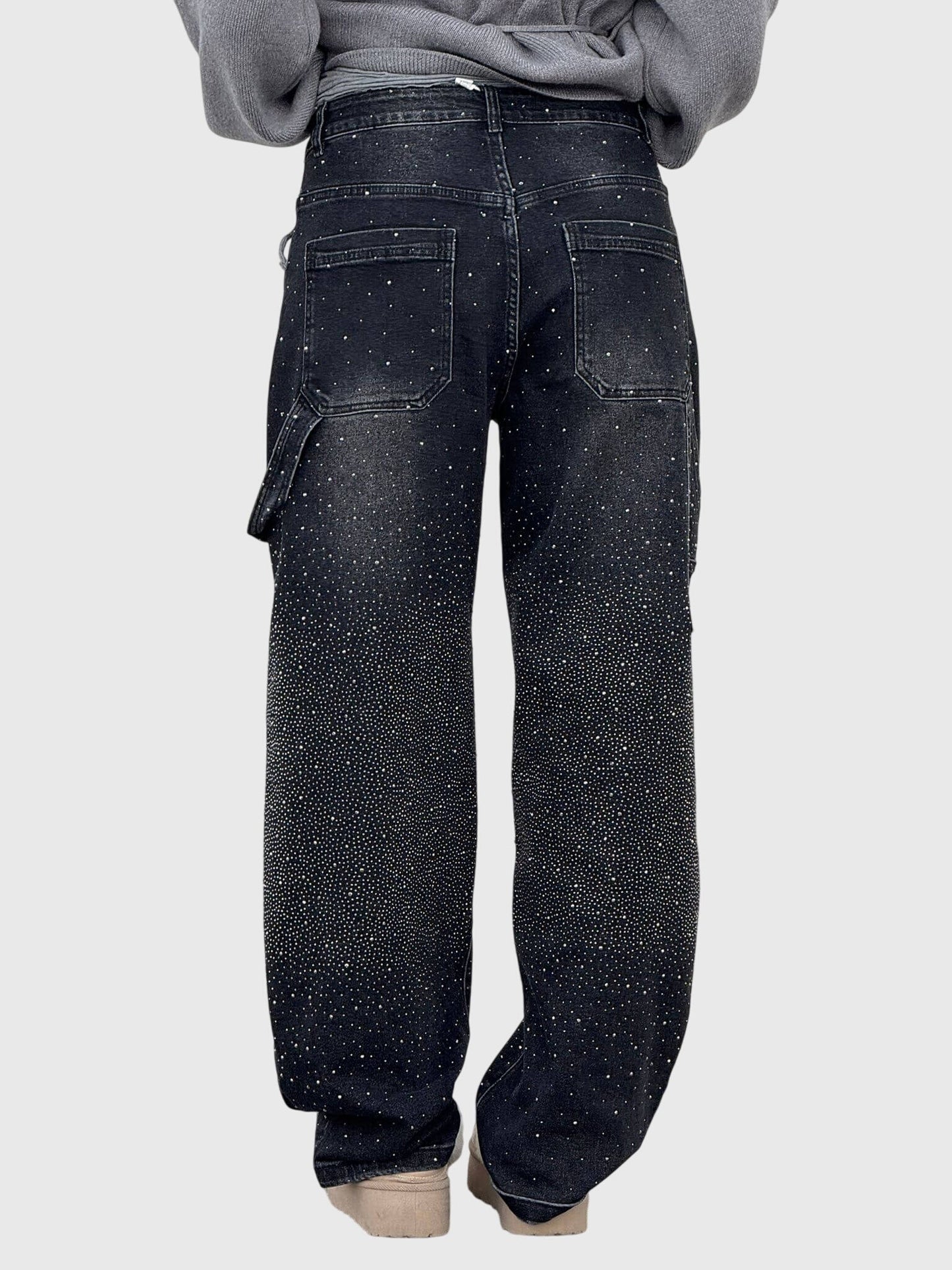 Relaxed Sparkle Detail Everyday Jeans