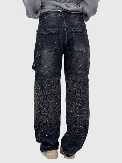 Relaxed Sparkle Detail Everyday Jeans