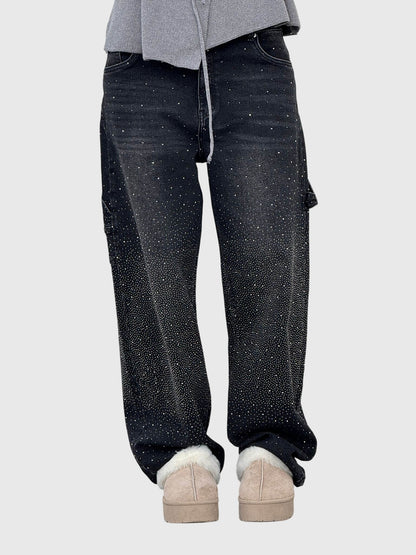 Relaxed Sparkle Detail Everyday Jeans