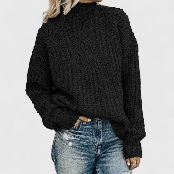 Cable Knit Relaxed Fit Sweater