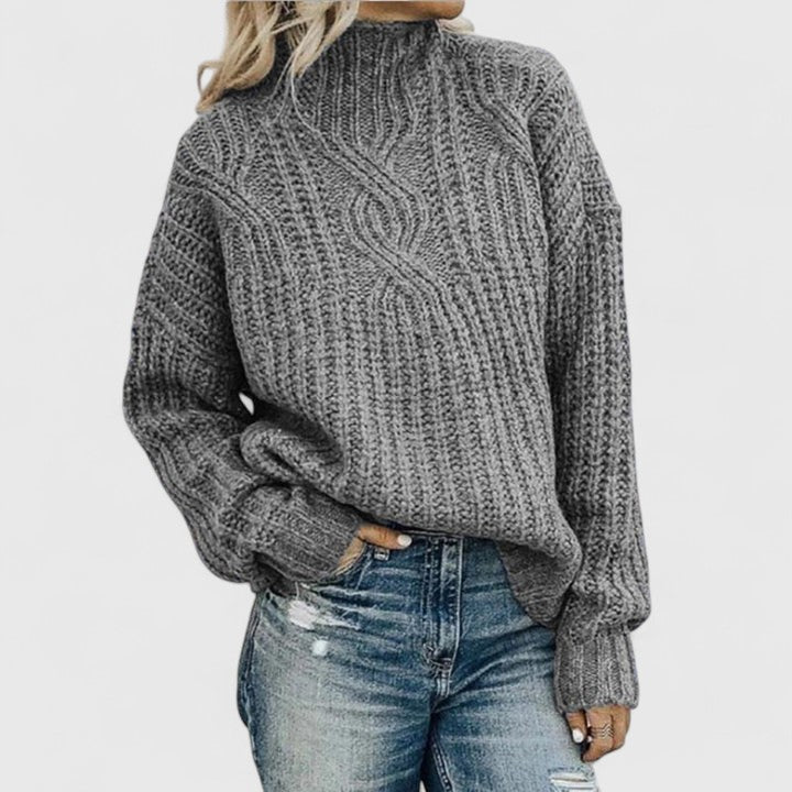 Cable Knit Relaxed Fit Sweater