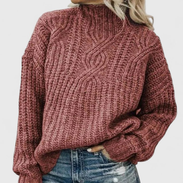Cable Knit Relaxed Fit Sweater