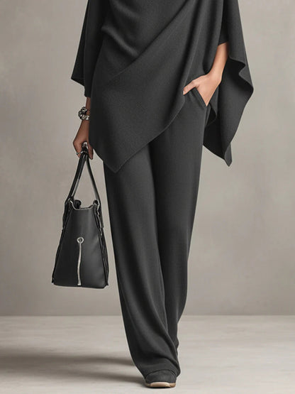 Draped Two-Piece Elegant Set