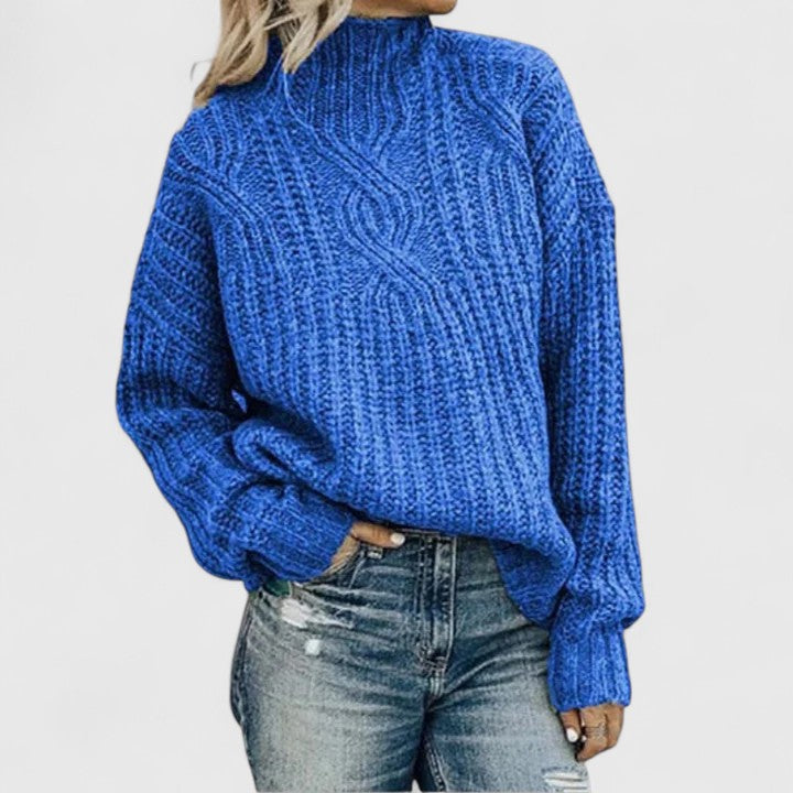 Cable Knit Relaxed Fit Sweater