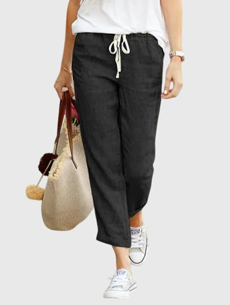 Relaxed Drawstring Everyday Casual Pants