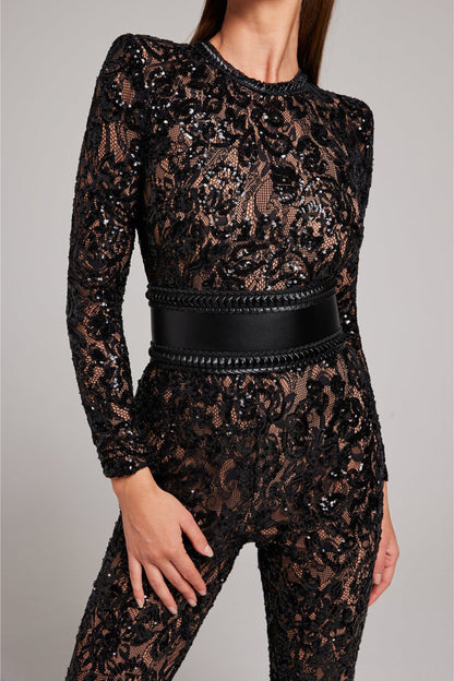 Lace Jumpsuit with Elegant Fit