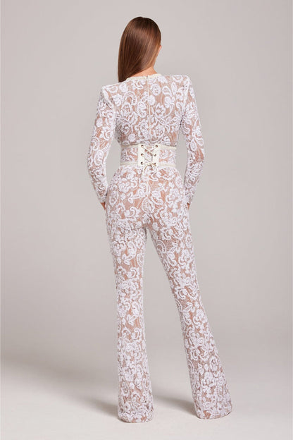 Lace Jumpsuit with Elegant Fit