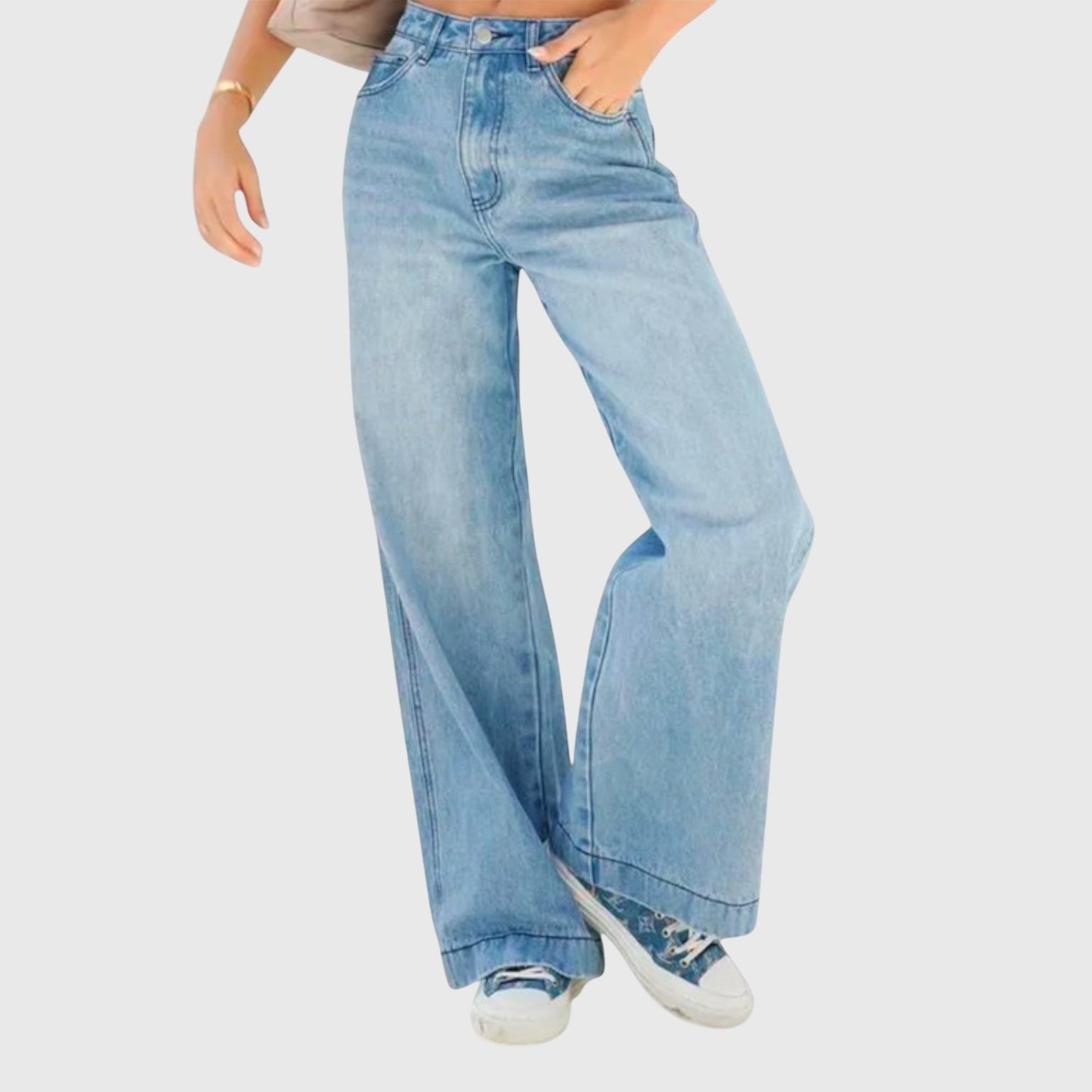 Relaxed Everyday Wide-Leg Jeans