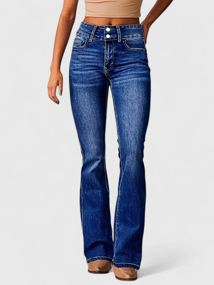 Relaxed Flared Everyday Denim Jeans