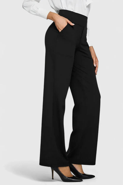Relaxed Elegant Straight-Leg Pants