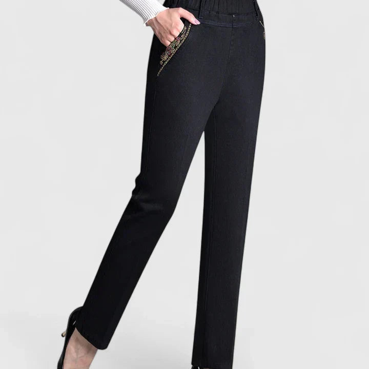 Comfort Waist Straight-Leg Everyday Pants